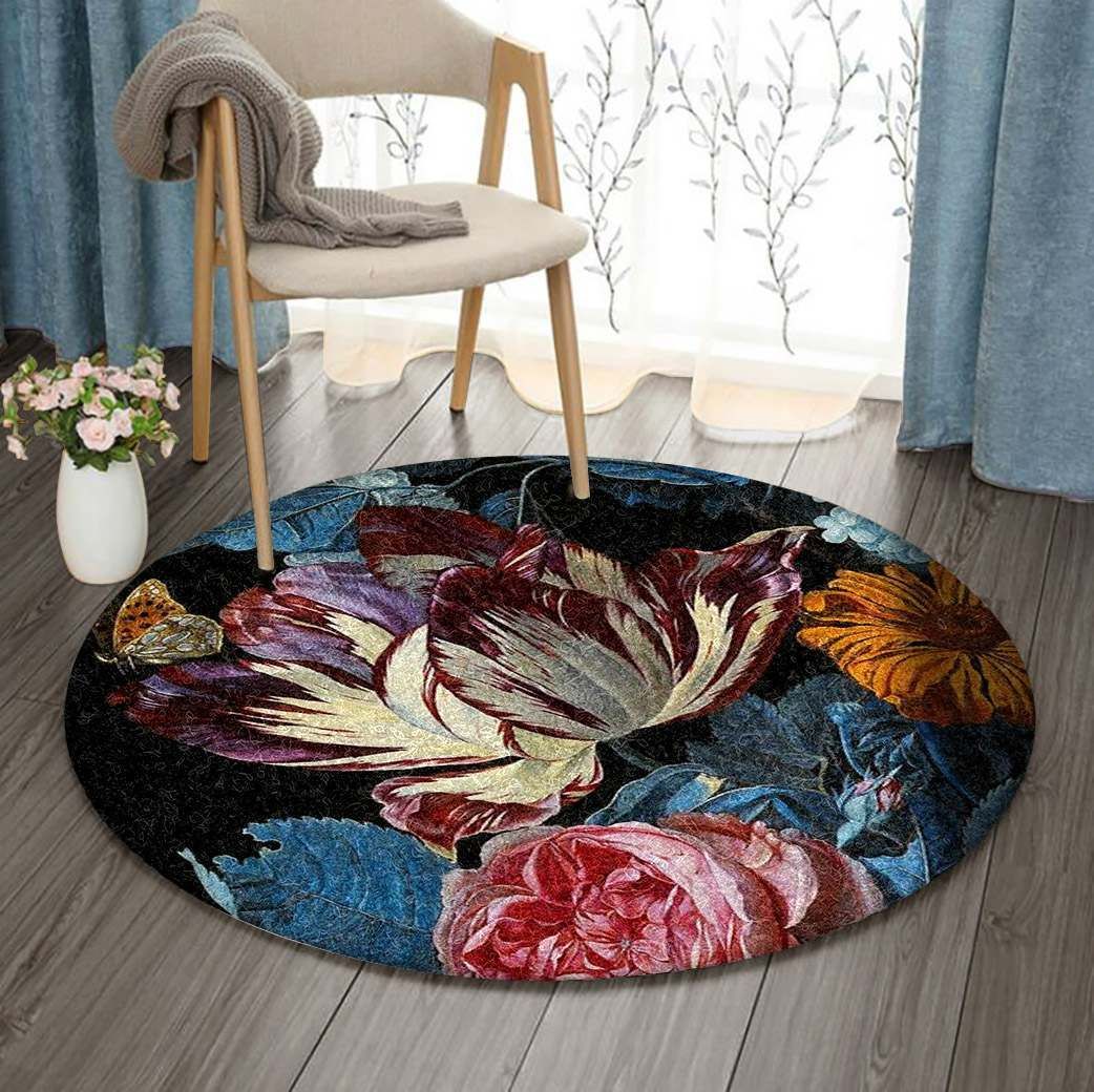 Flower Round Carpet