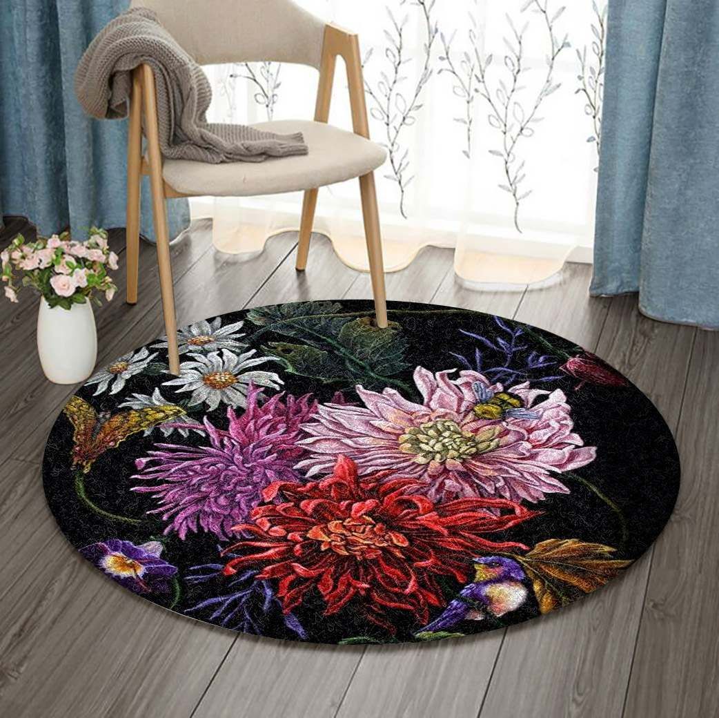 Flower Round Carpet