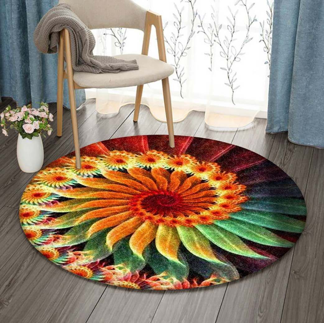 Flower Round Carpet