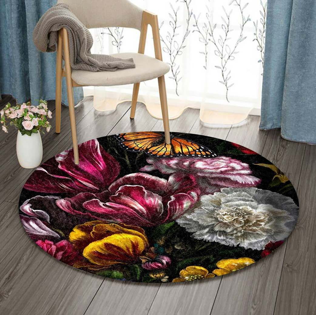 Flower Round Carpet