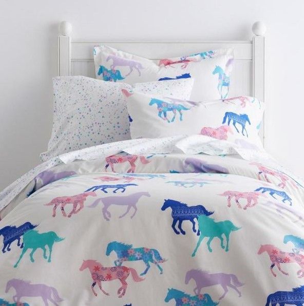 Flower Horse Bedding Set