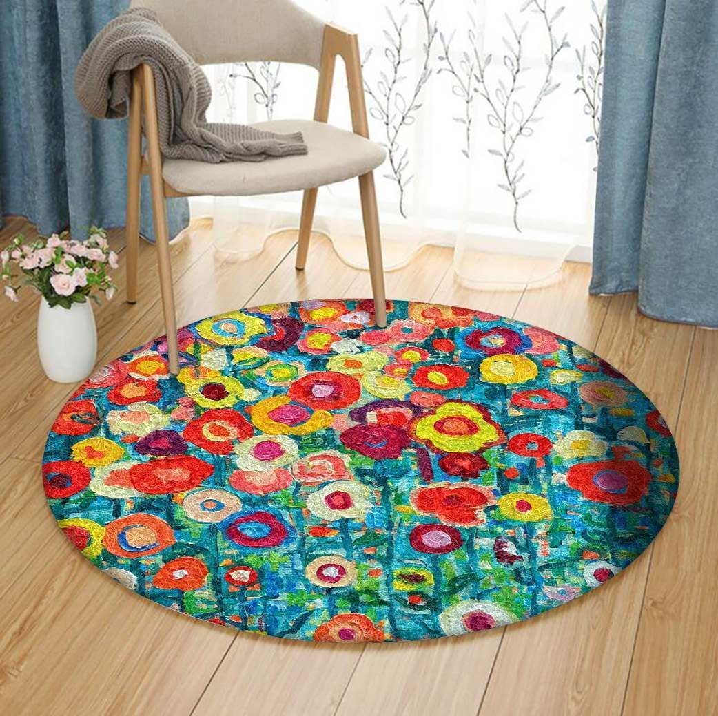 Flower Round Carpet