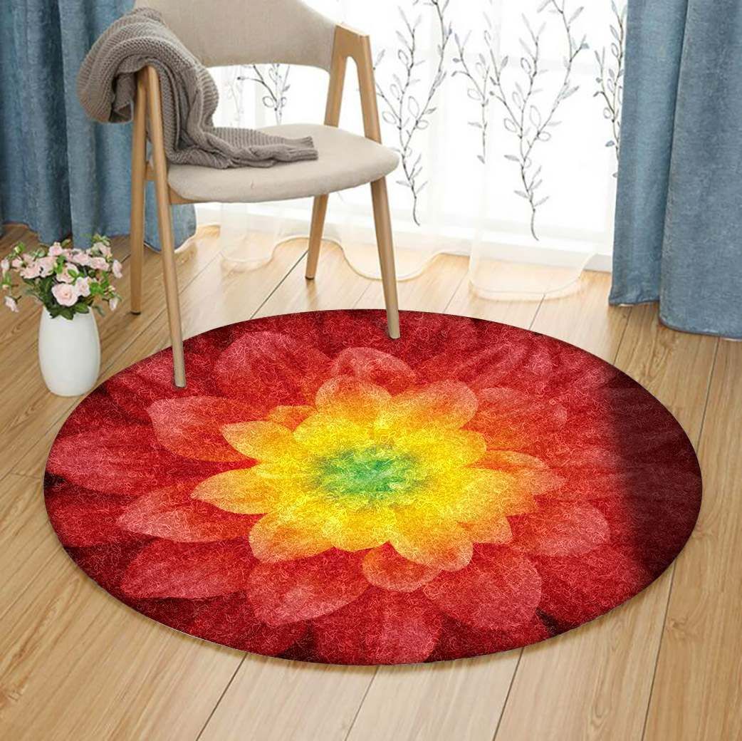 Flower Round Carpet