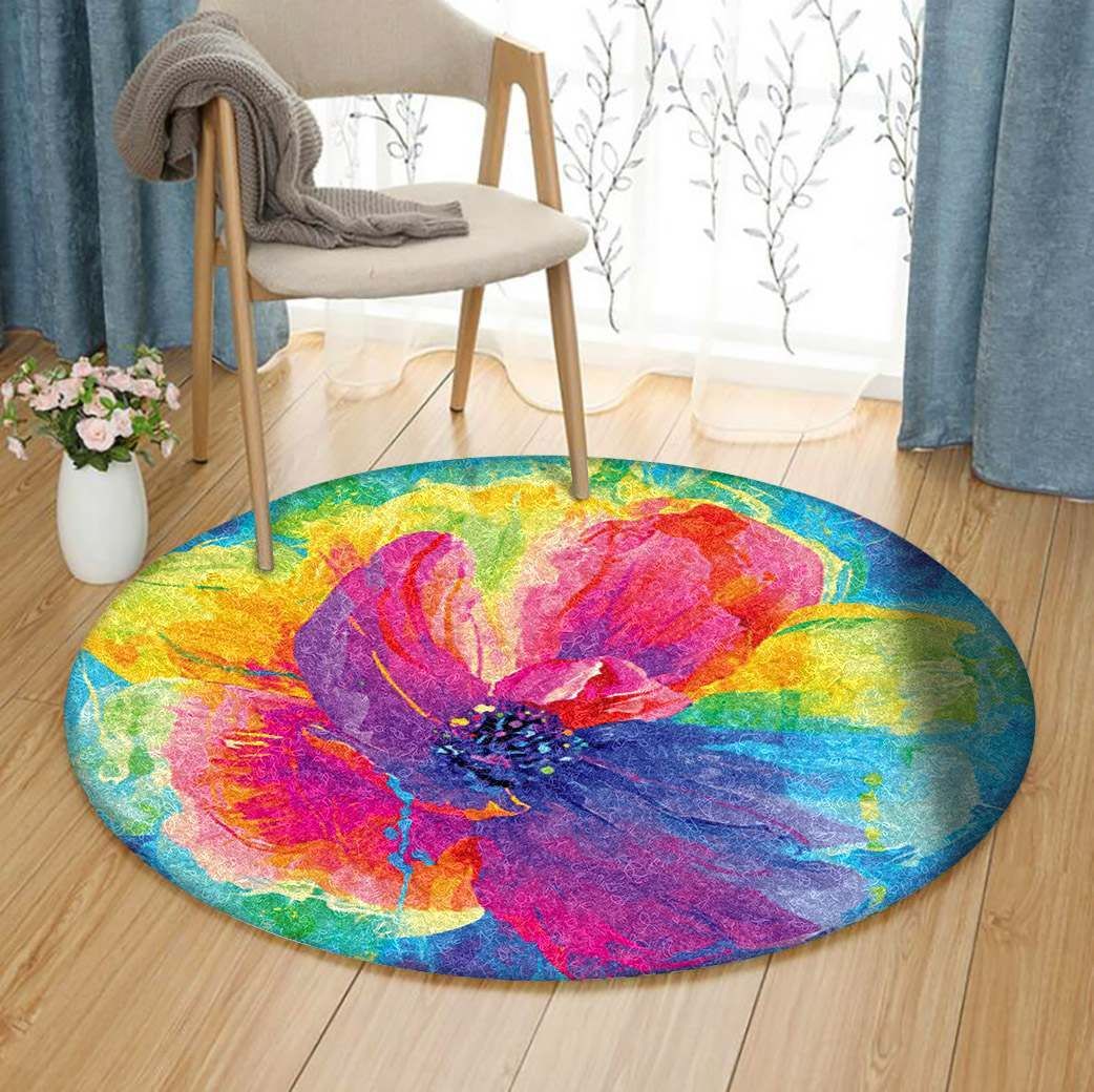 Flower Round Carpet