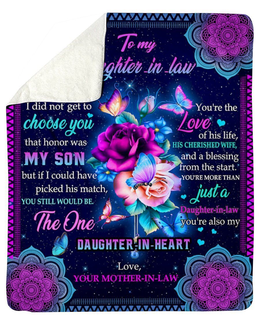 Flower I Didnt Get To Choose U Galaxy Fleece Blanket To Daughter Sherpa Blanket