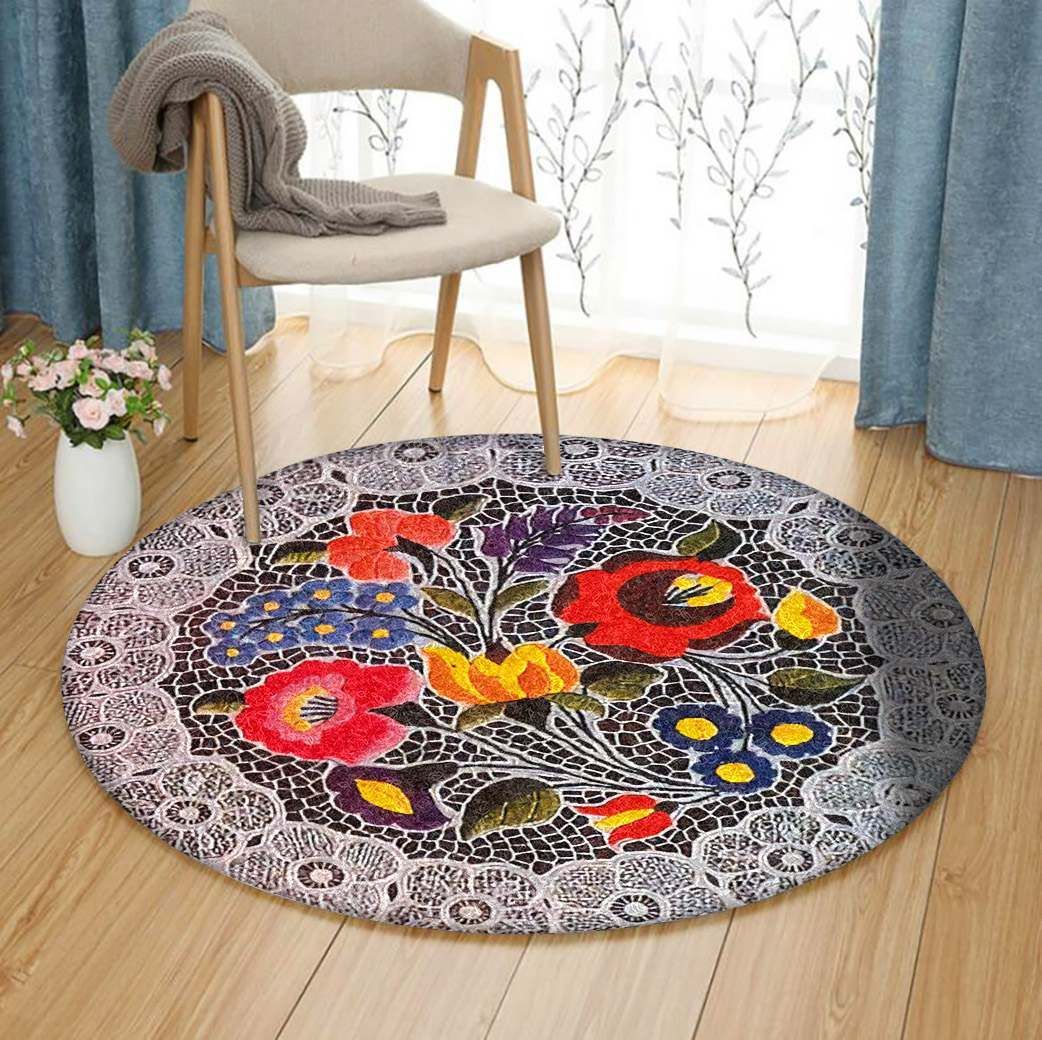 Flower Round Carpet