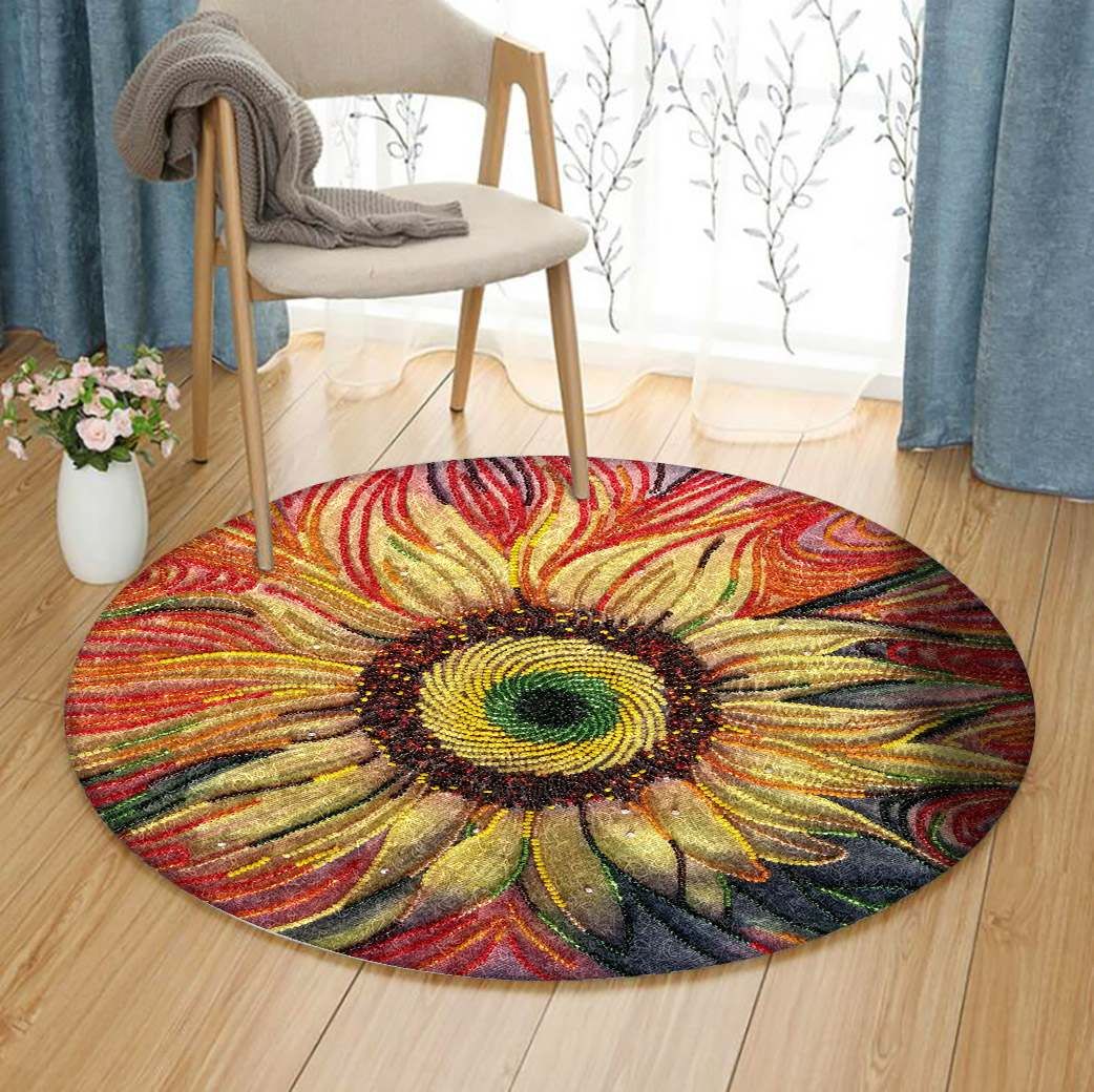 Flower Round Carpet