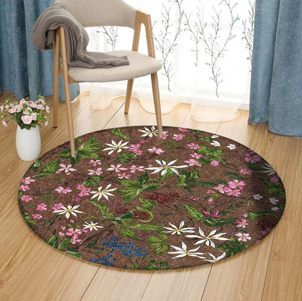 Flower Round Carpet