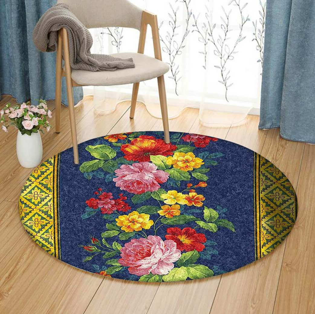 Flower Round Carpet