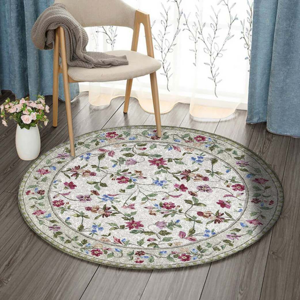 Flower Round Carpet