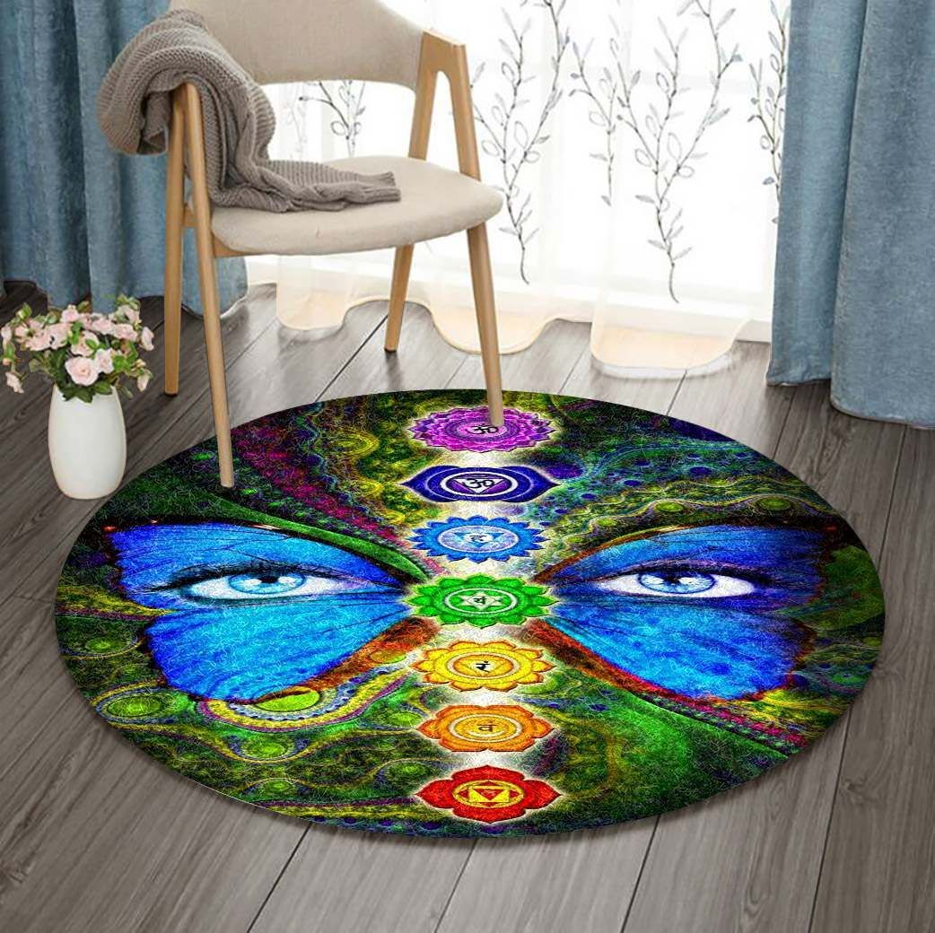 Flower Of Life Round Carpet