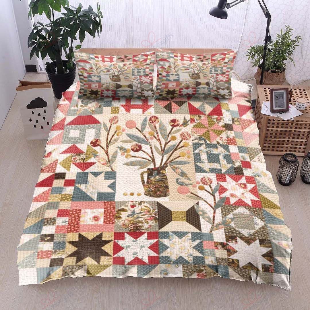 Flower Schnibbles Printed Bedding Set