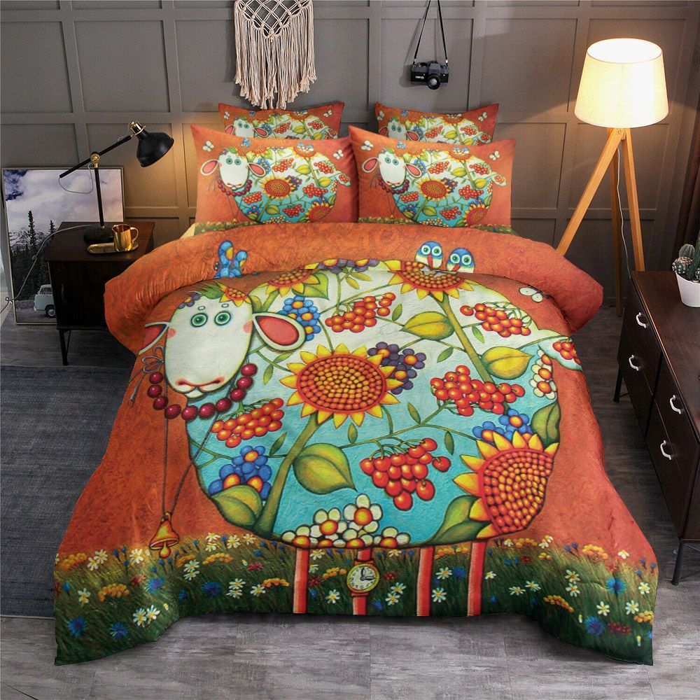 Flower Sheep Bedding Set