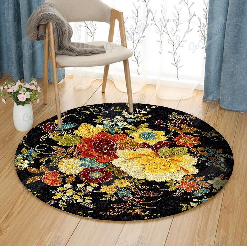 Flower Round Carpet