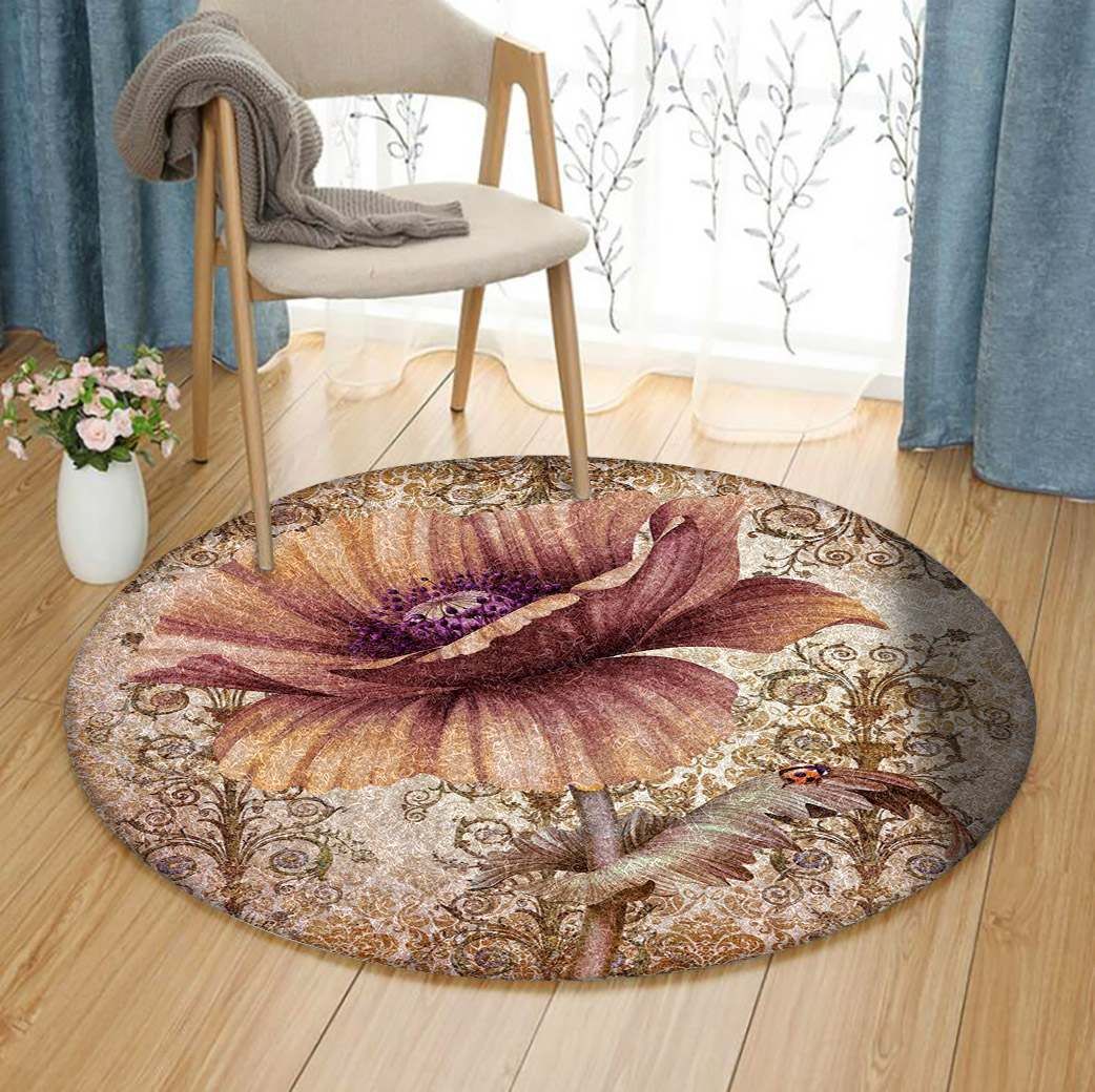 Flower Round Carpet