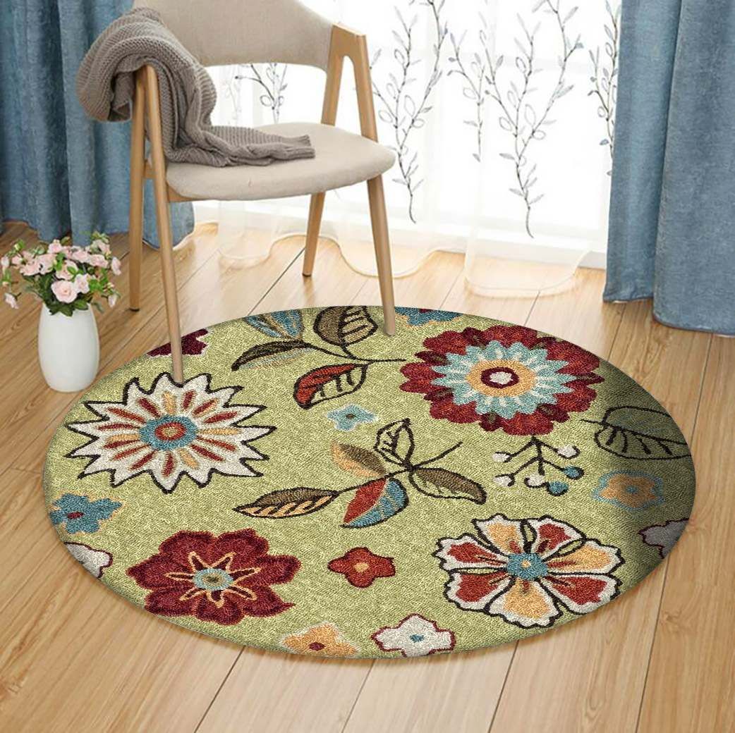Flower Round Carpet