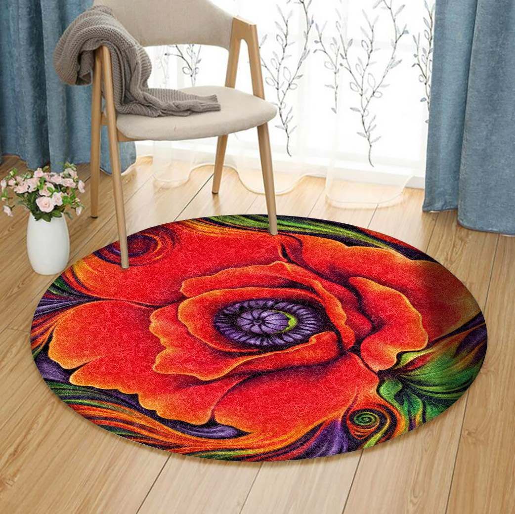 Flower Round Carpet