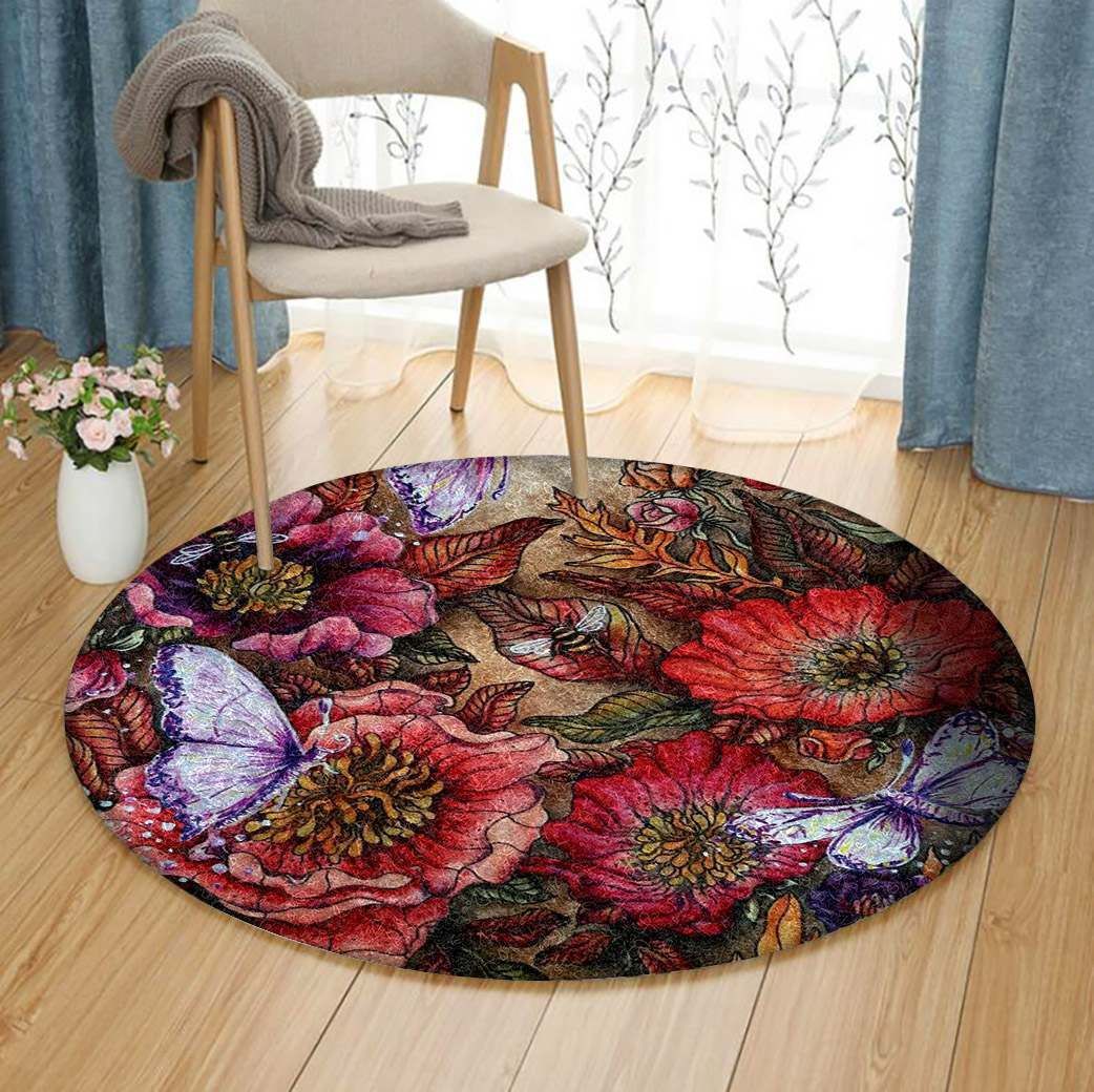 Flower Round Carpet