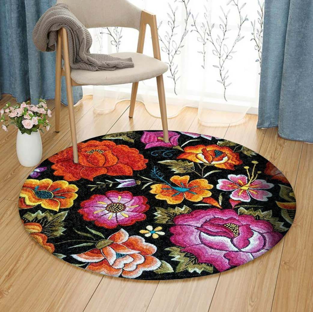 Flower Round Carpet