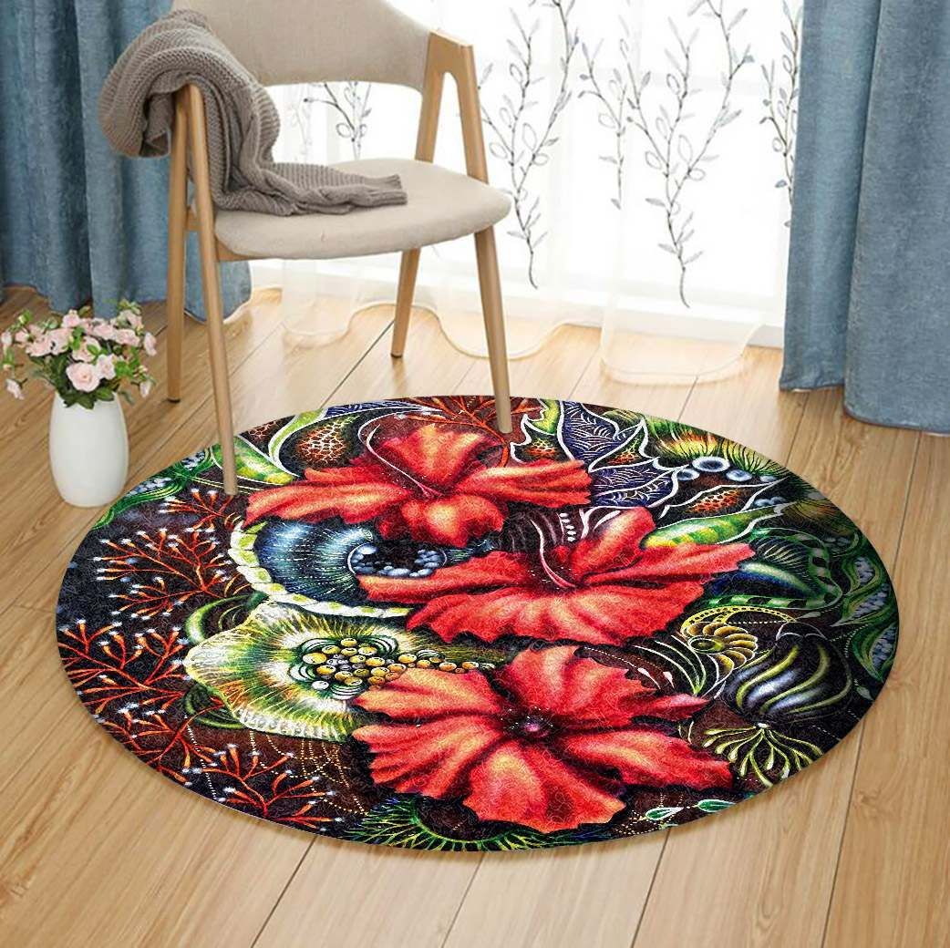 Flower Round Carpet