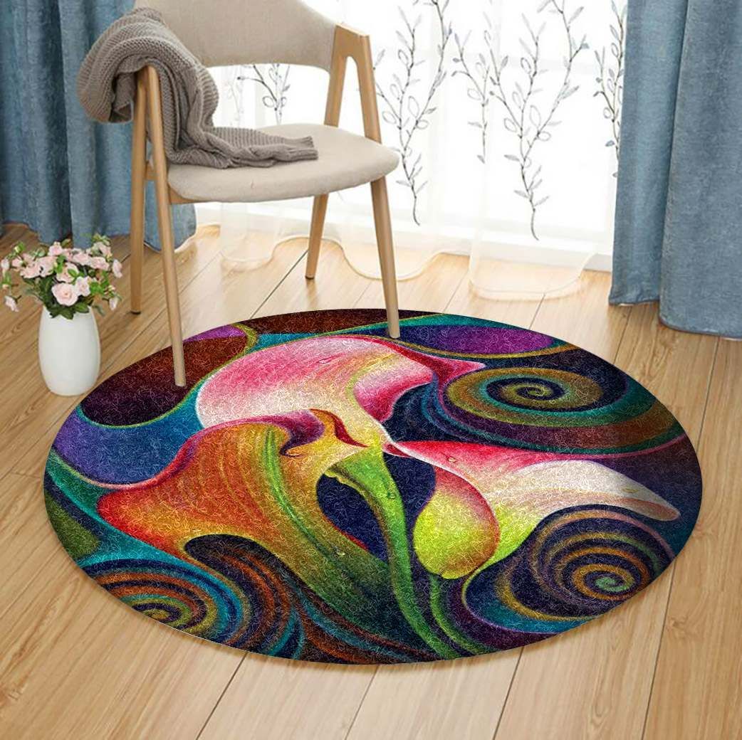 Flower Round Carpet