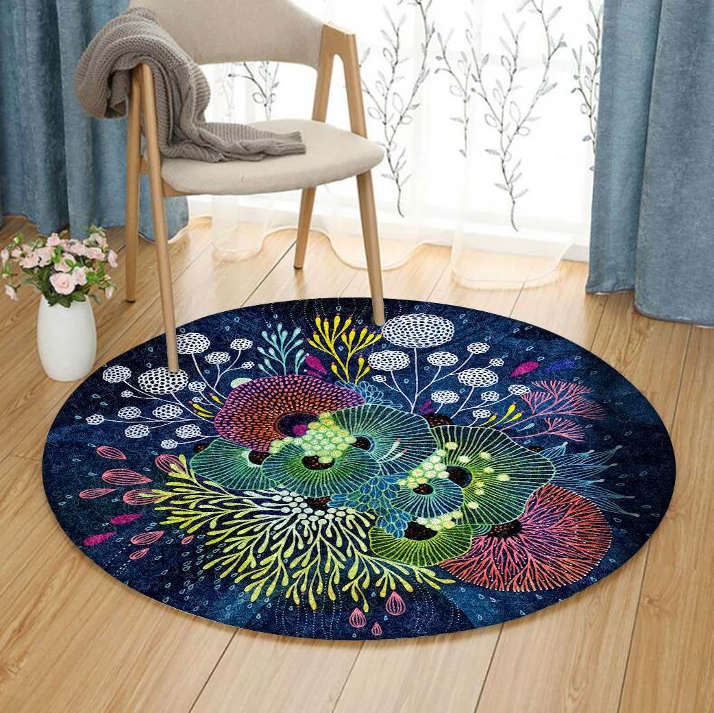 Flower Round Carpet