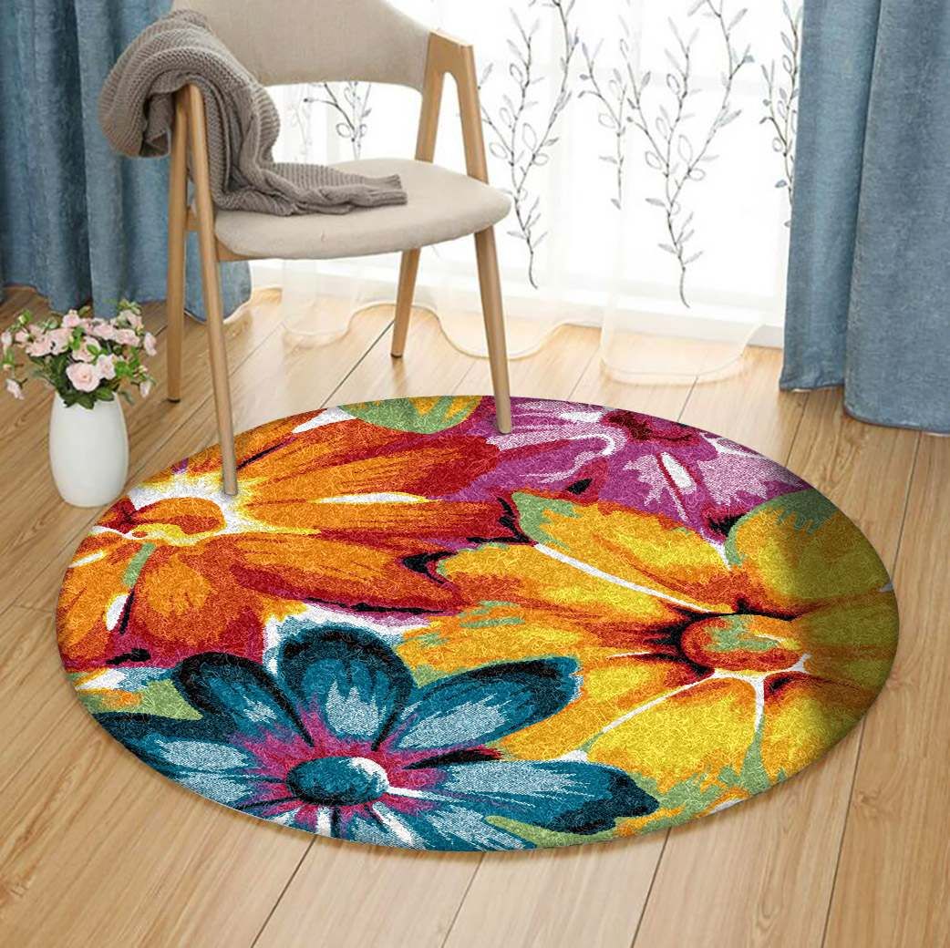 Flower Round Carpet