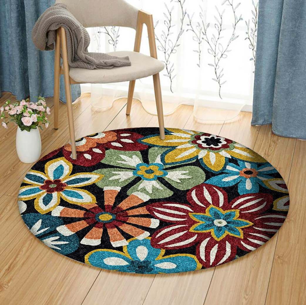Flower Round Carpet