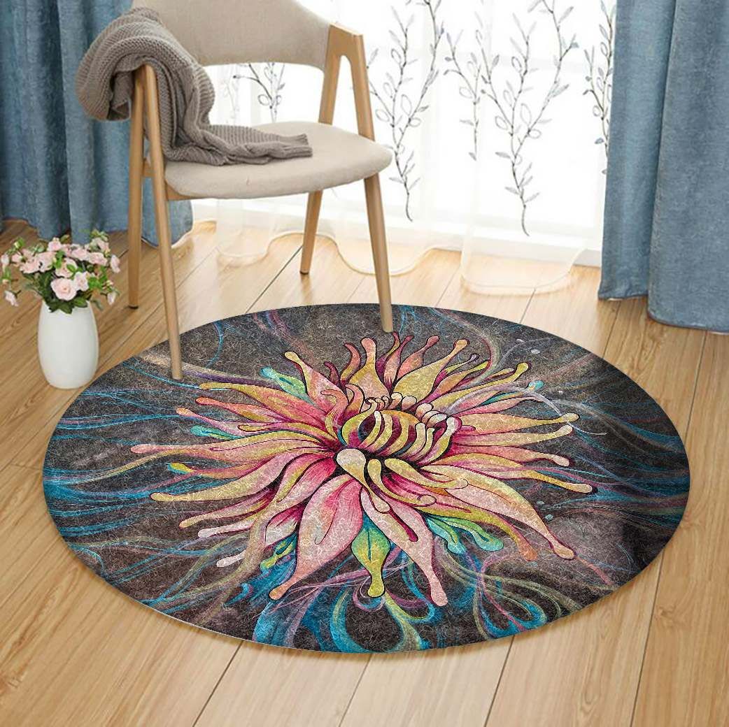 Flower Round Carpet
