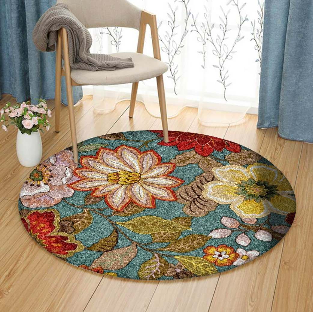 Flower Round Carpet