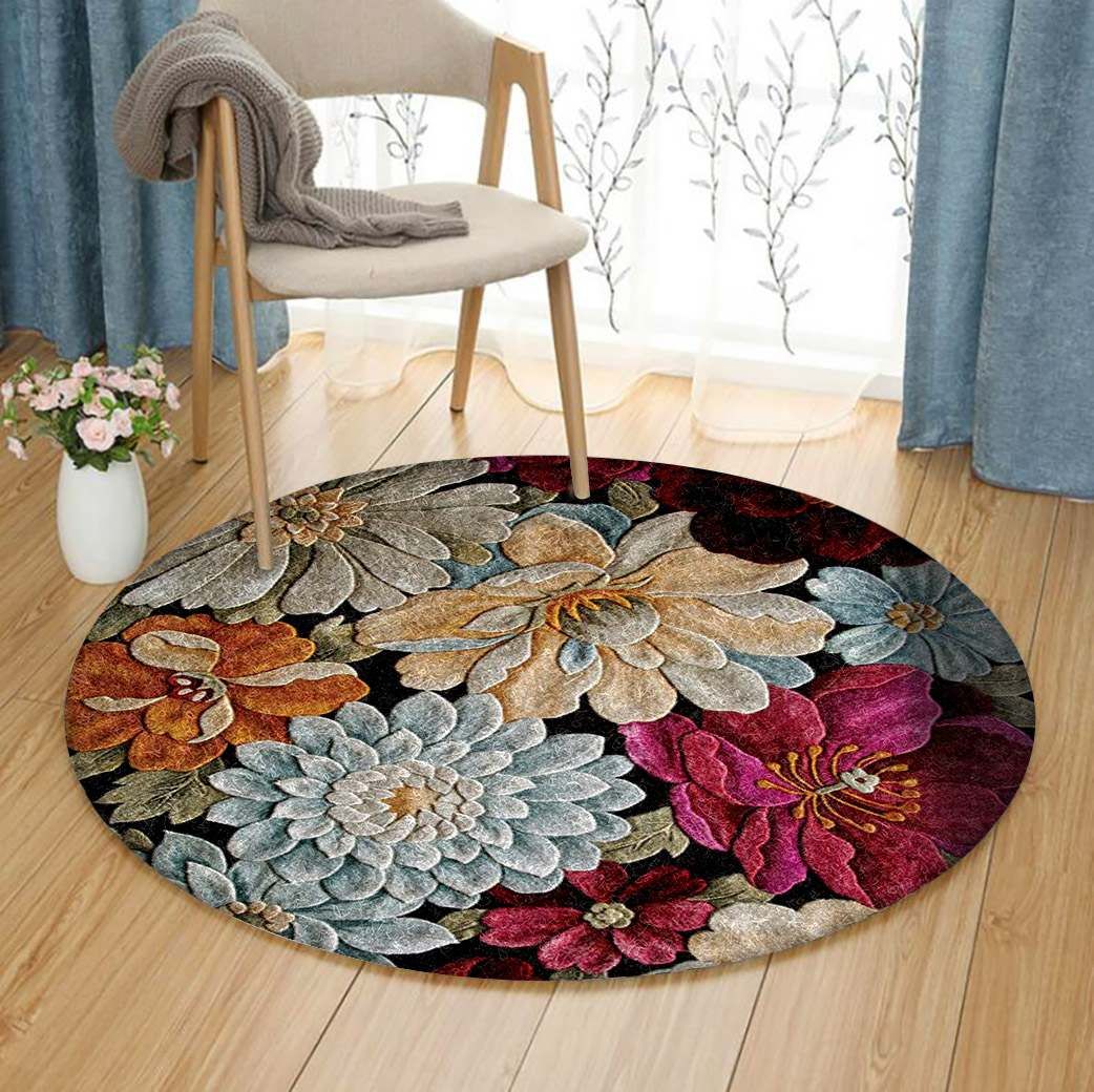 Flower Round Carpet