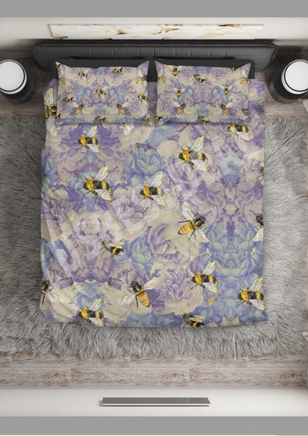 Flowers And Bee Bedding Set