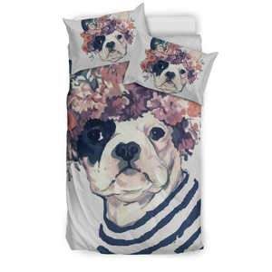 Flowers French Bulldog Bedding Set