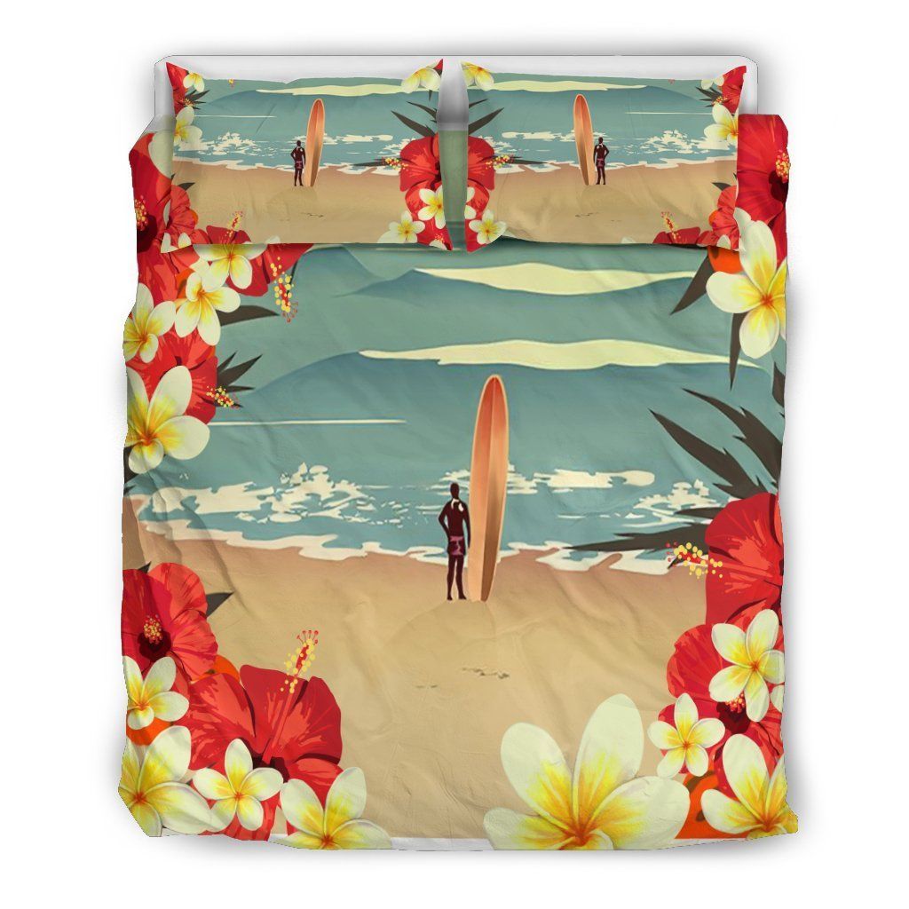Flowers On Beach Guam Bedding Set