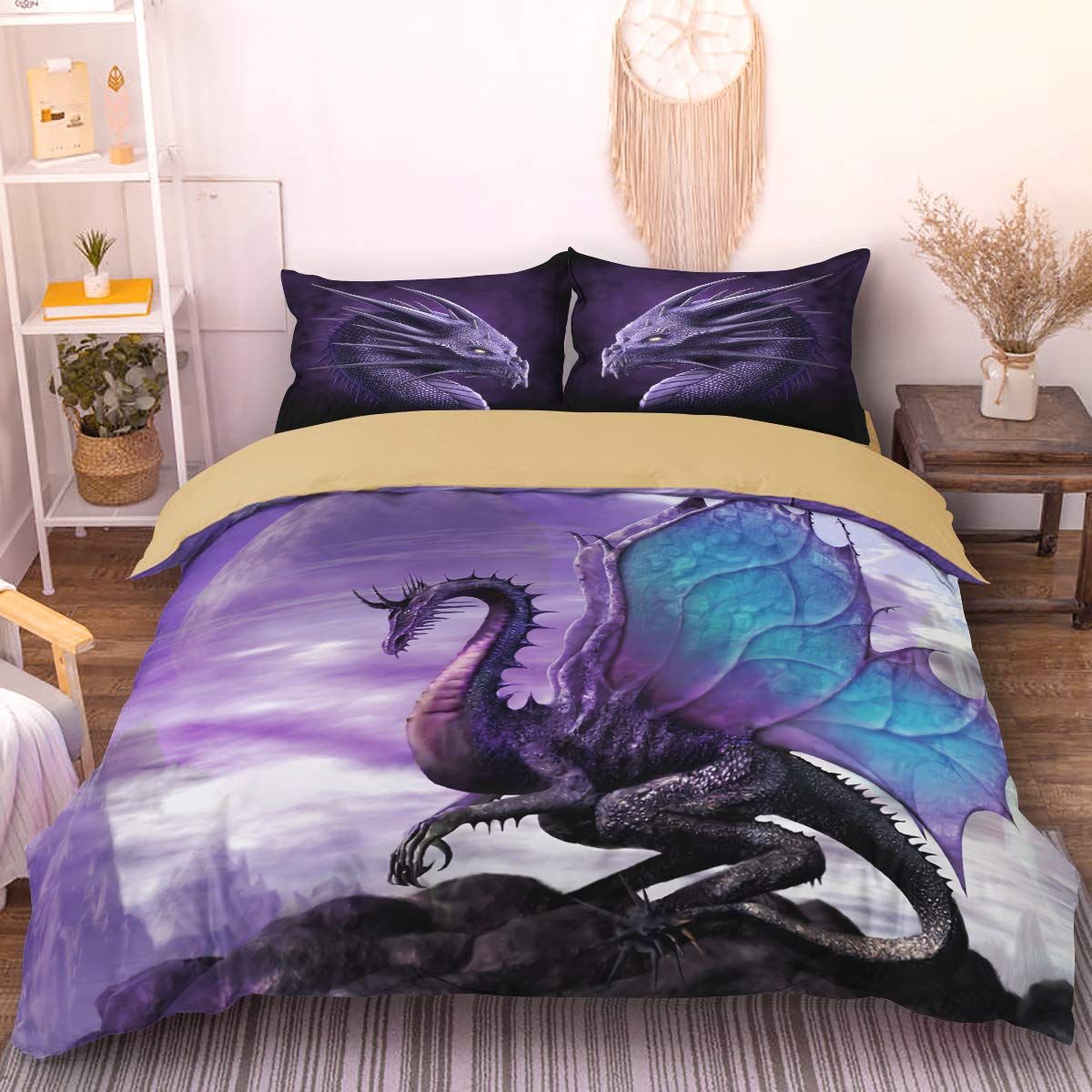Flying Dragon 3d Printed Bedding Set
