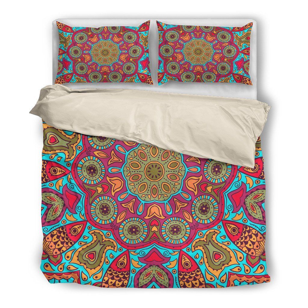 Flying Fish Mandala Bedding Set