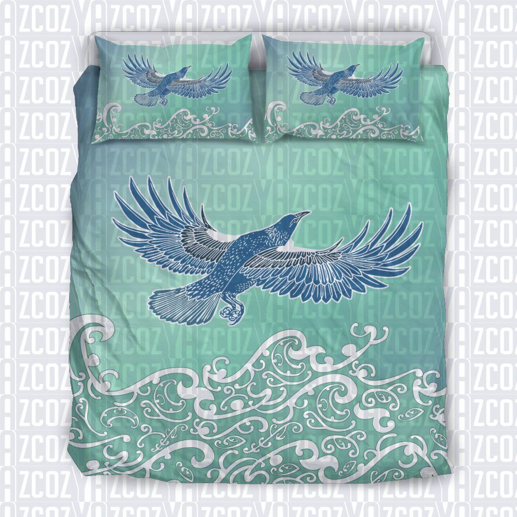 Flying Tui Bird Art New Zealand Bedding Set