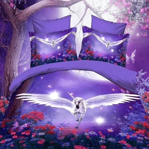 Flying Unicorn Bedding Set