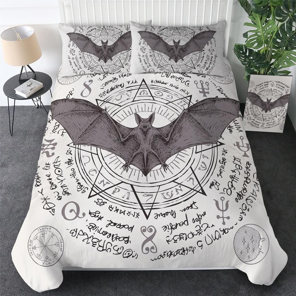 Flying Vampire Gray Bedding Set