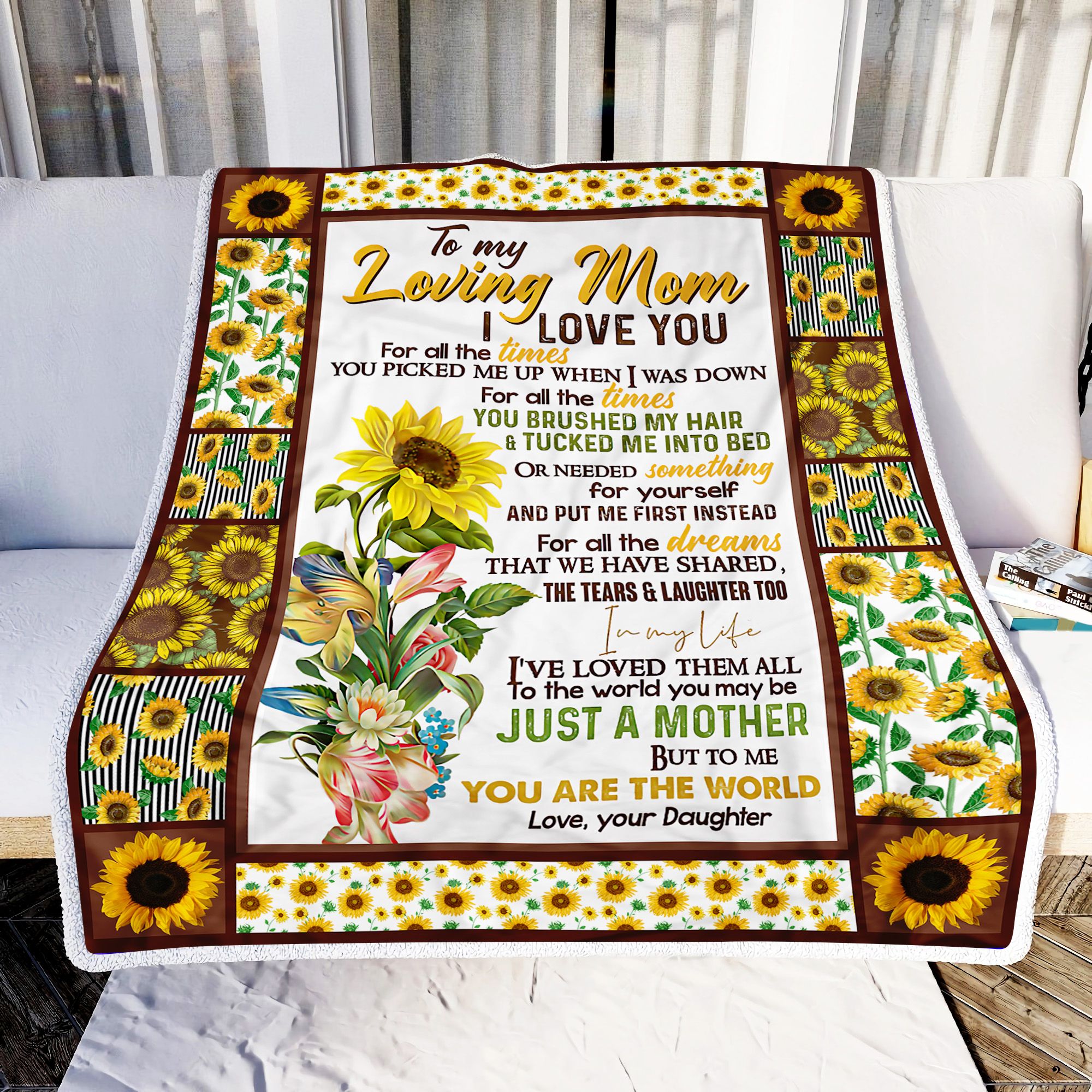 Fo Mom To My Loving Mom Fleece Blanket