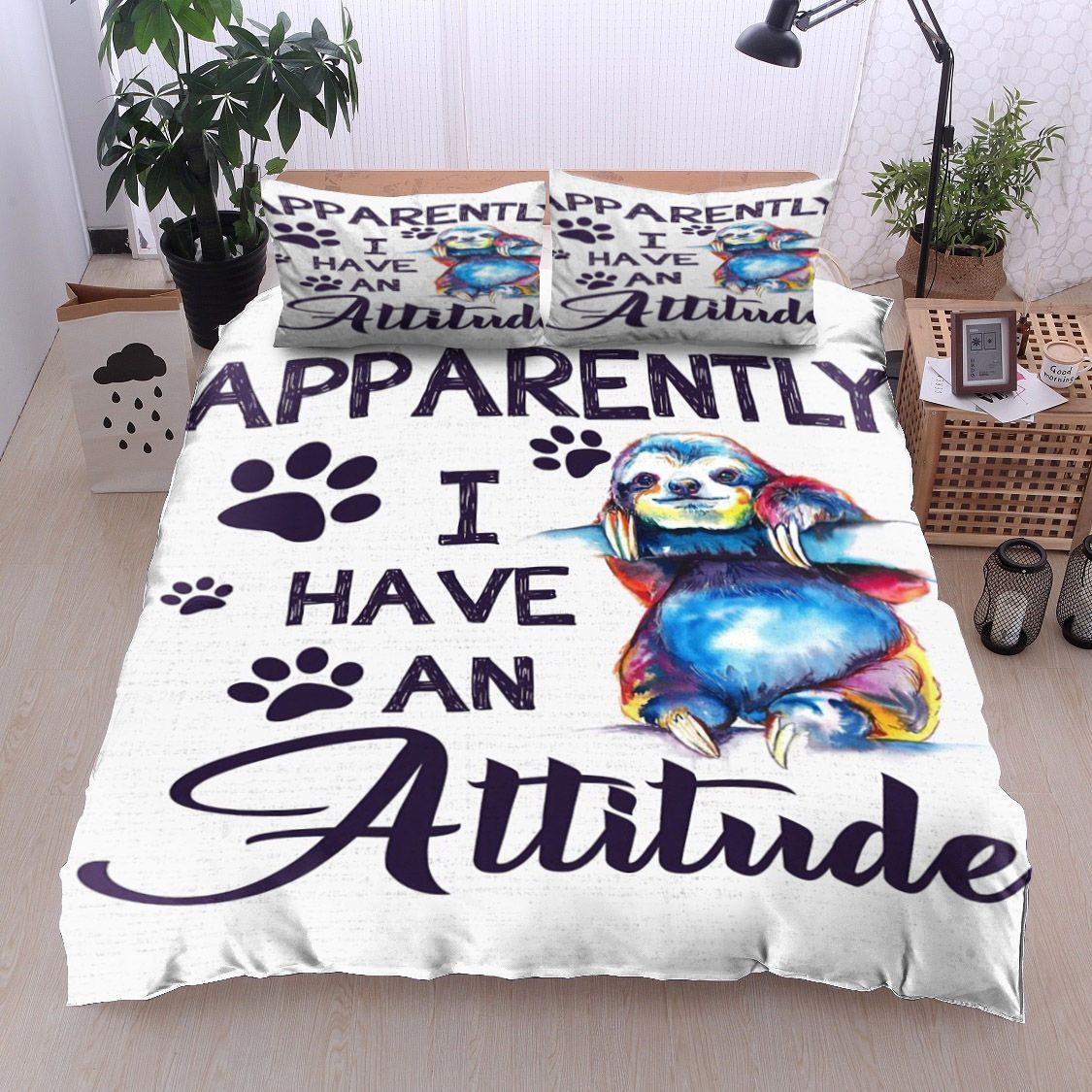 Folivora Apparentl Sloth Bedding Set