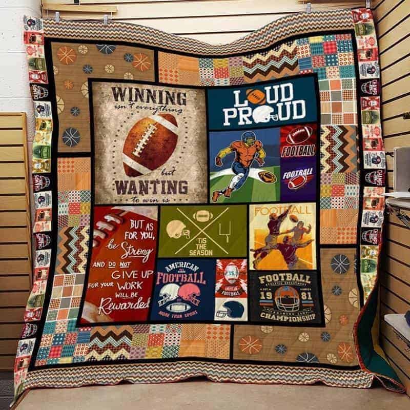 Football 1 Quilt Blanket DHC1402450TD