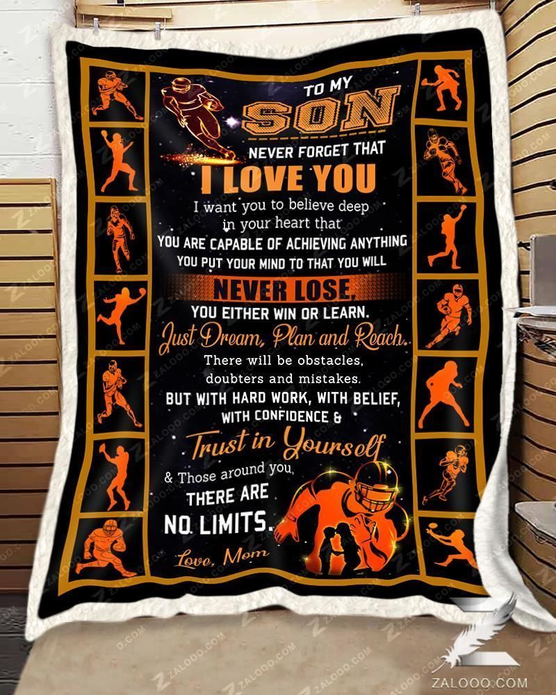 Football Blanket – To My Son – Trust In Yourself