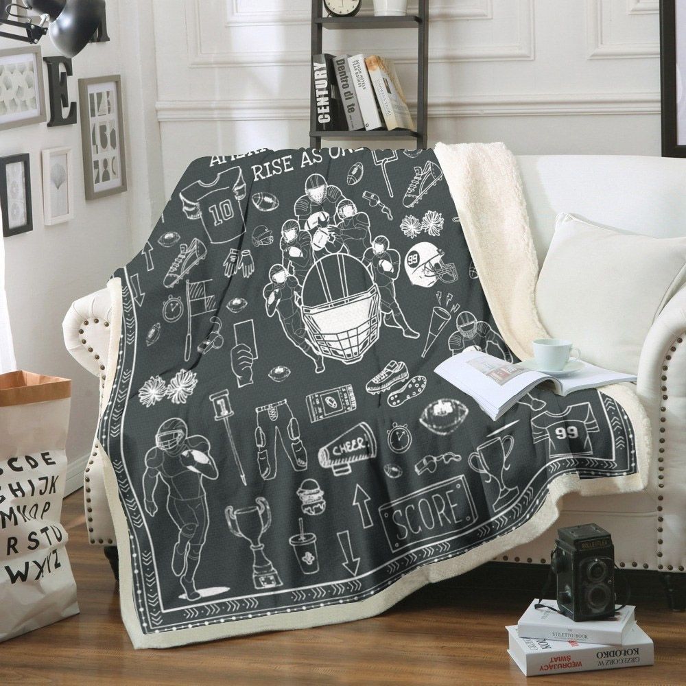 Football Sherpa Fleece Blanket