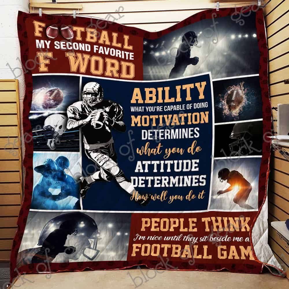Football CL19100343MDQ Quilt Blanket
