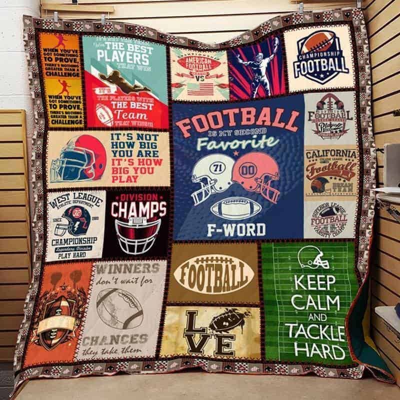 Football CLA1610466Q Quilt Blanket