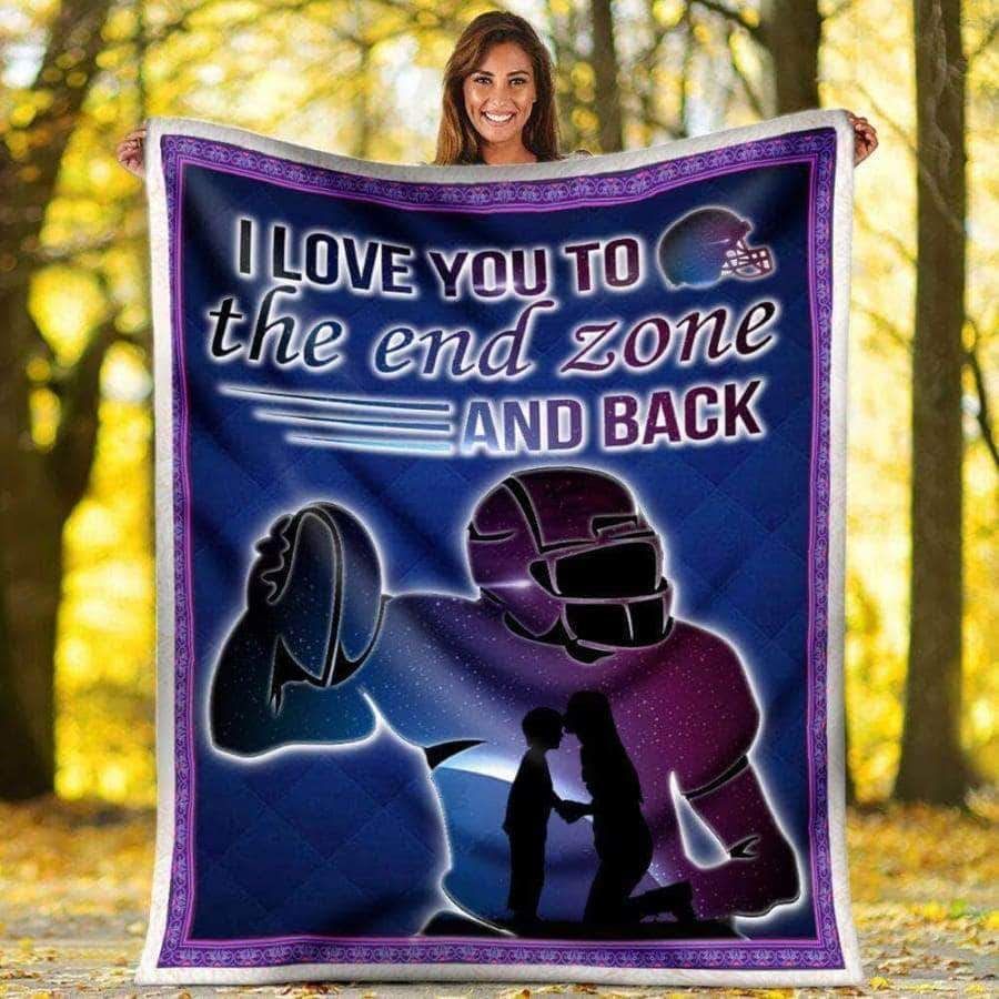 Football Sherpa Fleece Blanket