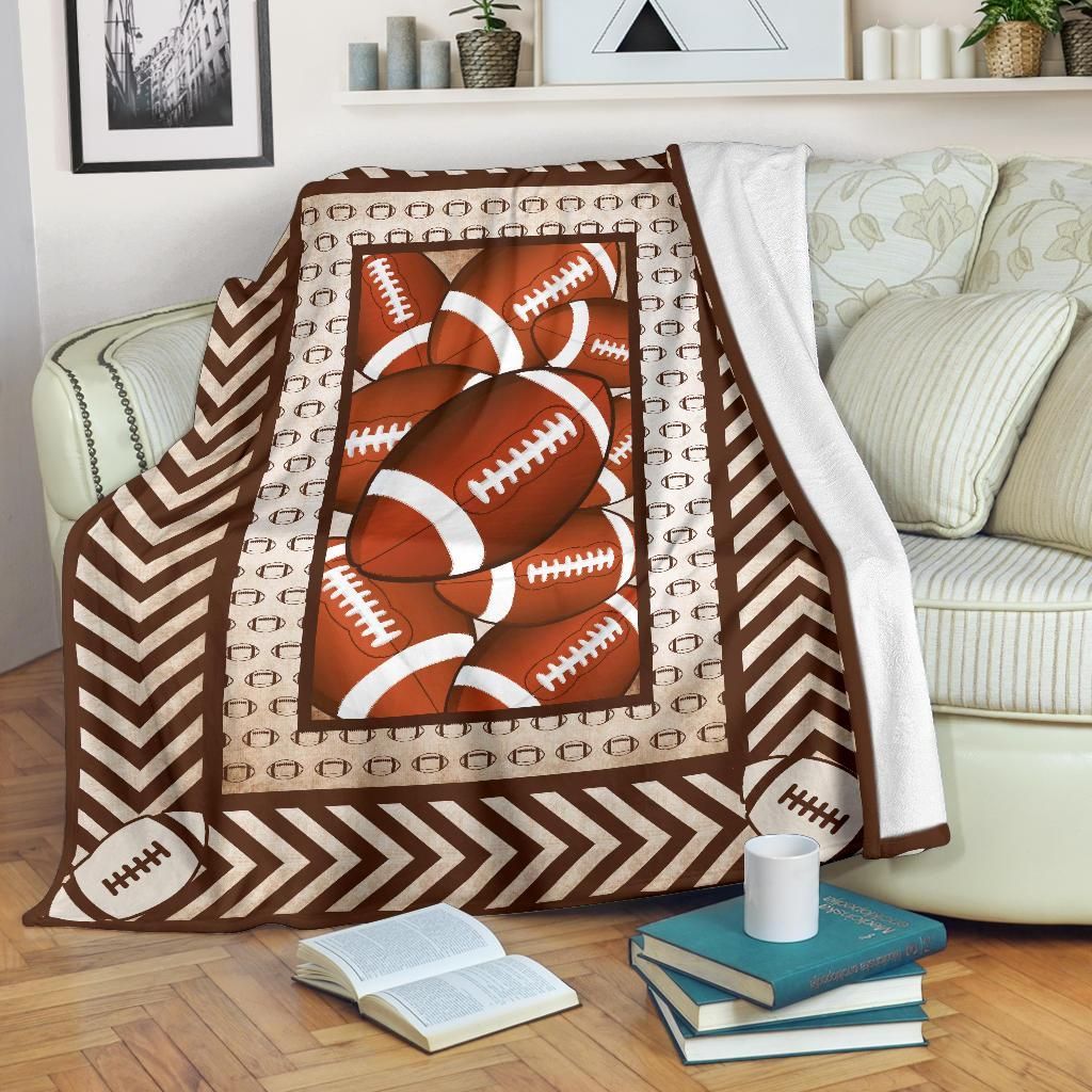 Football Sherpa Fleece Blanket