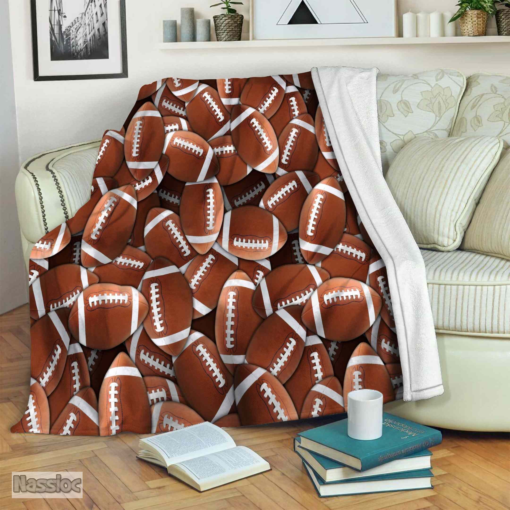Football Fleece Blanket