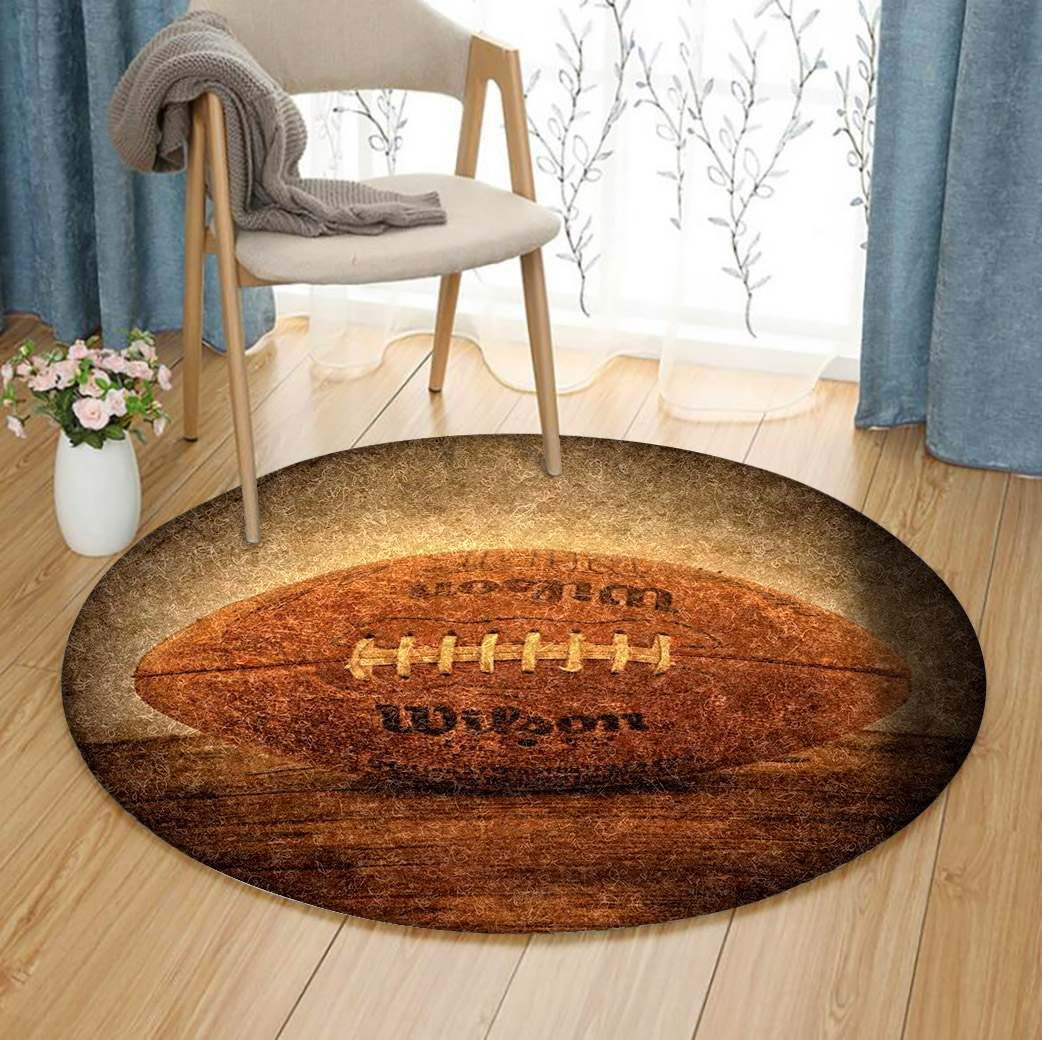 Football Round Carpet